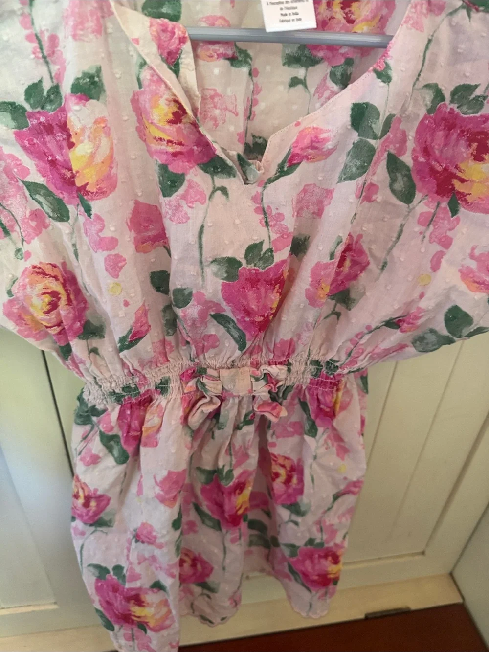Gymboree Pink Floral swimsuit and matching cover up